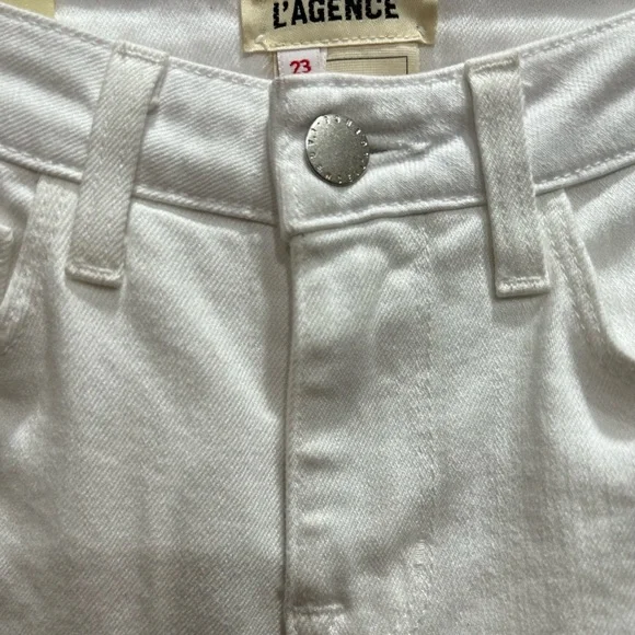 L’AGENCE Nadia High Rise cropped straight jeans size 23 Brand New - Picture 8 of 8